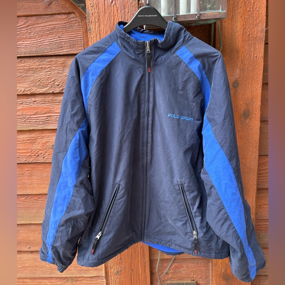 Polo Ralph Lauren Polo Sport Y2K/90s VTG Preppy Nautical Fleece Windbreaker XL